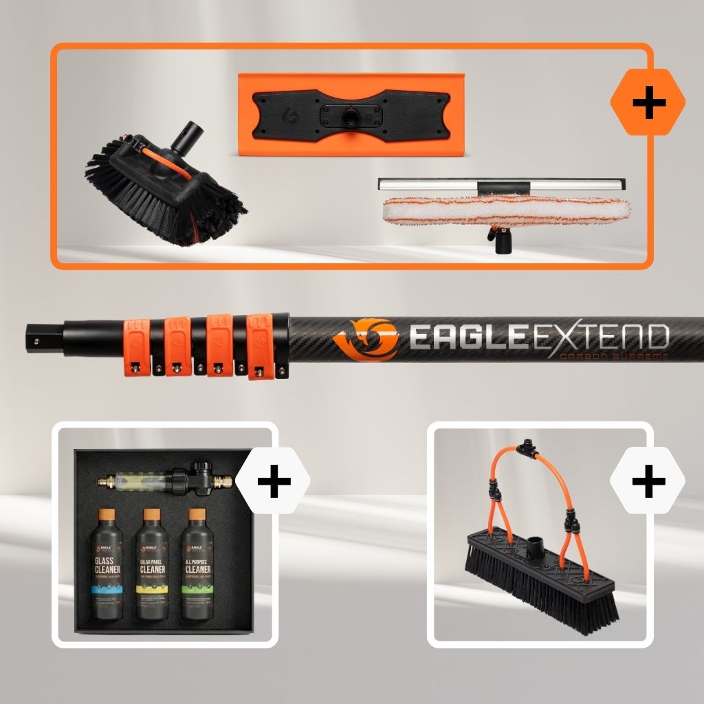 Teleskopstange Carbonfaser 3K Supreme + Bundle Glas - Holzbearbeitung - Solarpaneele