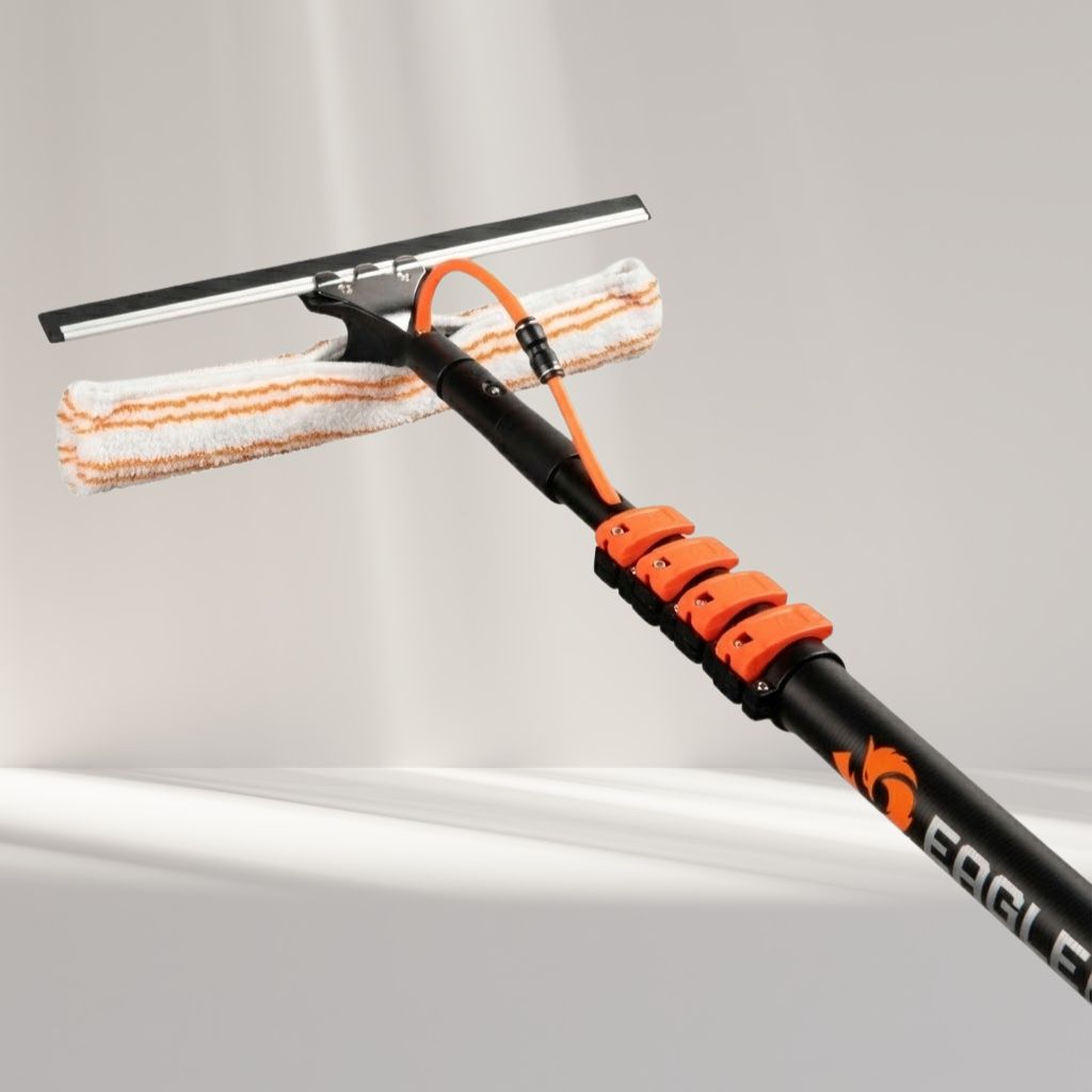 Teleskopstange Carbon Fiber Supreme + Bundle Glas und Solarpaneele Fleckenfrei