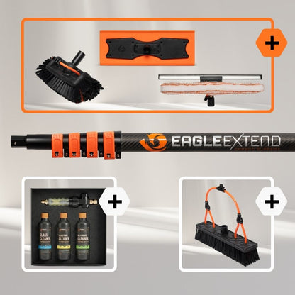 Teleskopstange Carbonfaser 3K Supreme + Bundle Glas - Holzbearbeitung - Solarpaneele