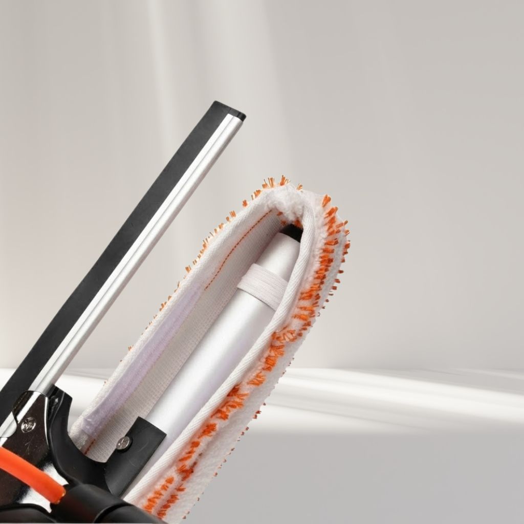 Teleskopstange Aluminium Supreme + Bundle Glas und Solarpaneele fleckenfrei