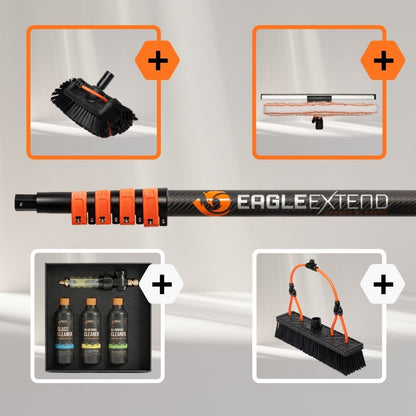 Teleskopstange Carbonfaser 3K Supreme + Bundle Glas- und Holzbearbeitung