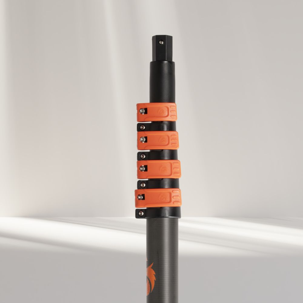 SureLock-Klemme, Teleskopgriff aus Kohlefaser und 3K-Vollcarbon Supreme